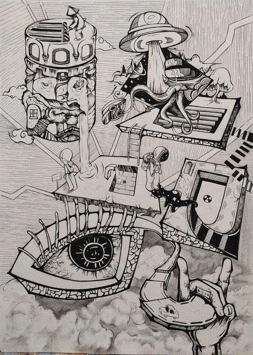 課程作品展示 中國-東盟藝術學院美術與設計學院2021級產品設計3班設計素描與美術圖案設計服務